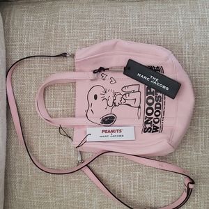 PEANUTS x MARC JACOBS Snoopy and Woodstock Tag Tote